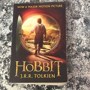 The Hobbit by J.R.R. Tolkien - Illustrated Paperback (Gold and Brown Cover)